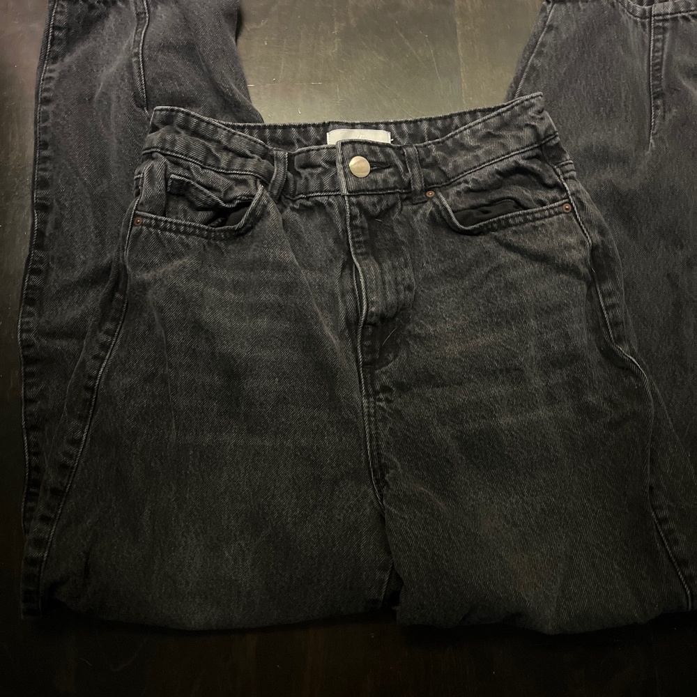 H&M Black Straight Leg Jeans